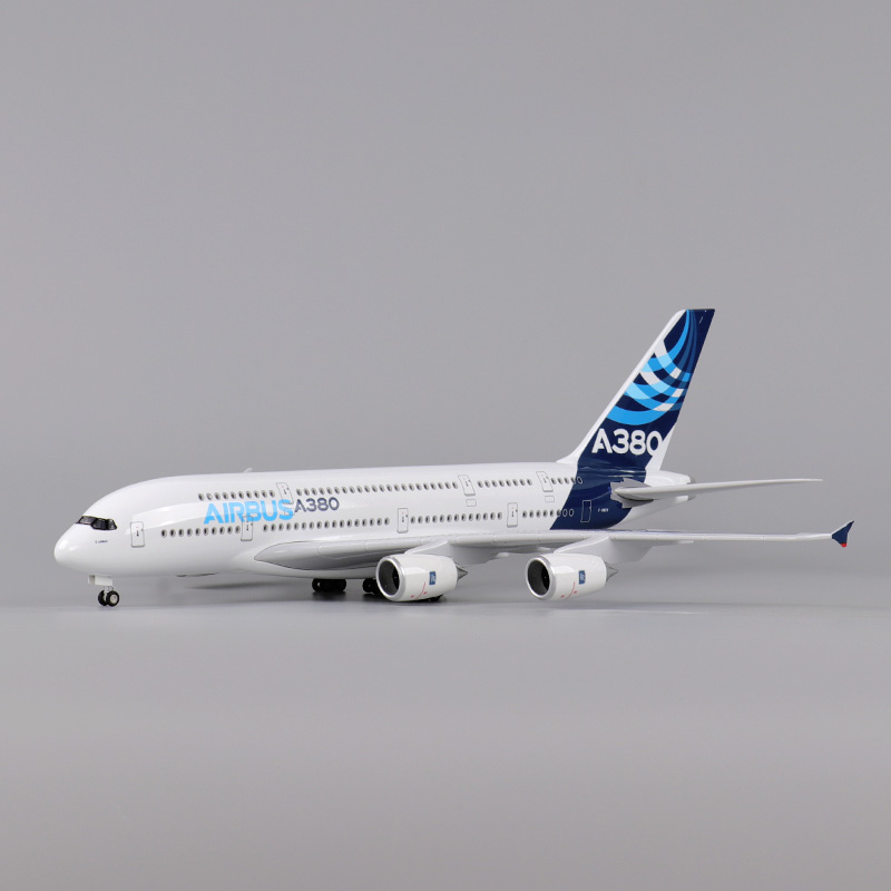 大型シミュレーションA380航空機モデル民間航空747旅客機アセンブリ着陸装置付き航空機モデル高度な装飾品