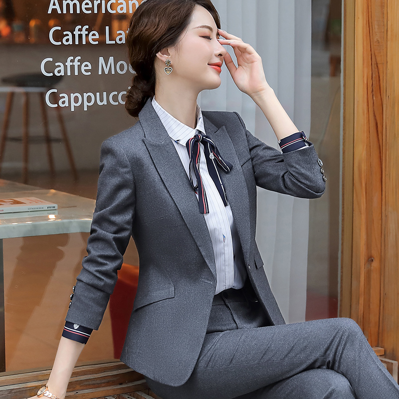 Suit Suit Woman Temperament High-end Career Suit Sample House Display Center Workwear Homeowner Consultant Ol Workplace Positive Dress president
