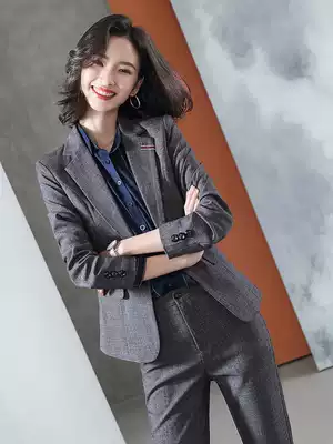 High-end professional suit female President fashion temperament goddess fan dress work workplace capable hotel overalls West