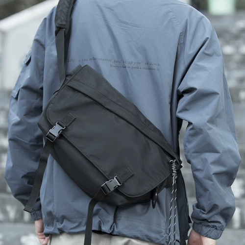 Мужская тканевая сумка через плечо, вместительная и большая спортивная сумка на одно плечо для отдыха, рюкзак