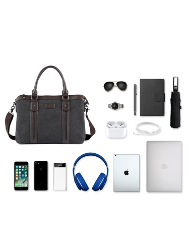 Тканевая портативная вместительная и большая сумка на одно плечо, ноутбук, бизнес-версия