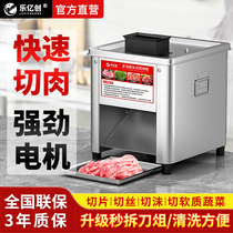 Machine Cutting Machine Commercial Electric Chopped Meat Slice Machine Entièrement automatique Multifonction Couper Légumes Twisted Meat Acier coupé en acier inoxydable Petit