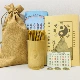 Гексаграмма Tube + 16 Bamboo Hexagram Tags + буклеты + сумка для хранения