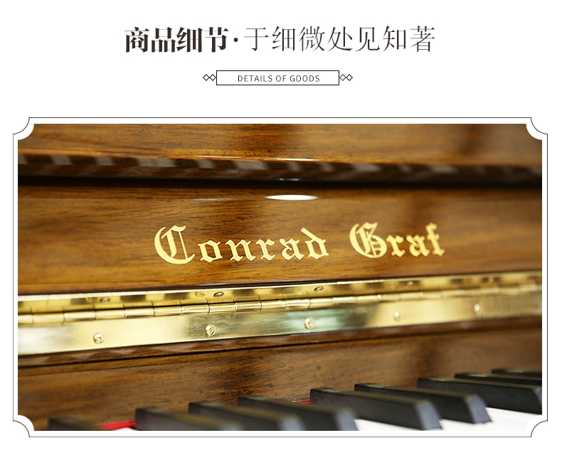 Đàn piano mới của Đức Conrad Graf TF650 Đàn piano chuyên nghiệp Trẻ em người lớn mới bắt đầu chơi đàn piano dọc - dương cầm