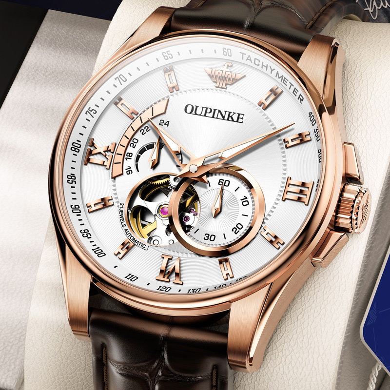 Switzerland's new Patek Philippe watch men's mechanical watch skeleton waterproof business omega co-branded men's watch