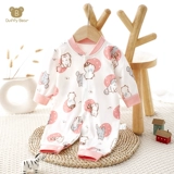 Детский демисезонный комбинезон для новорожденных подходит для мужчин и женщин, хлопковая пижама для девочек, боди для выхода на улицу, осенний