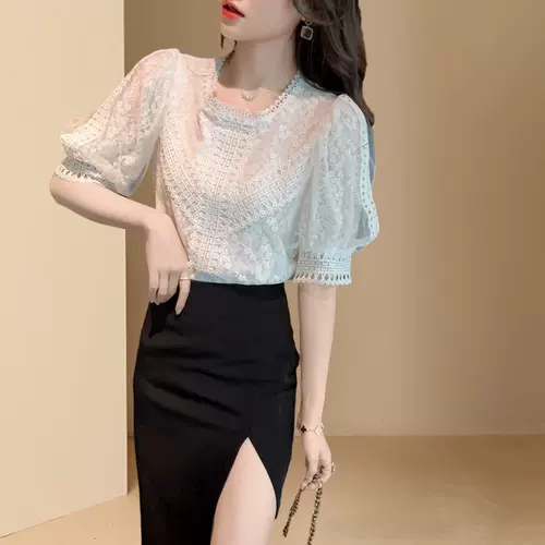 Шелковая рубашка, короткий рукав