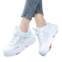 Girls storm shoes summer 2024 new high - value net red explosion with wheel four - wheel can receive childrens skaters