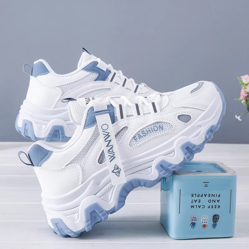 Official Brand Running Shoes for Women, New Lightweight Shock-Absorbing Shoes for Junior High School Students, Summer Mesh Breathable Sports Soft-Soled Dad Shoes
