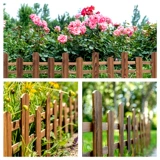 Сад антикоррозивный деревянный забор забора, газон, стена перегородки, маленький забор, декоративный наружный двор на открытом воздухе
