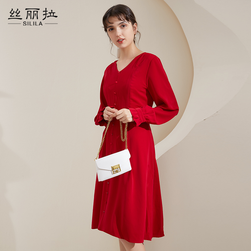 Full Moon Mother's Clothing, Nursing Dress, Spring and Autumn Outing Dress, Autumn Dress, Banquet Dress, Spring Nursing Dress, Formal Dress for Mothers