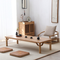 New Chinese tatami tea table solid wooden tables tatami tea table old elm floating window small tea table sitting short table