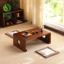 Starwood floating window small tea few short tables Japanese Zen tea table tatami table tea few solid wood minimal Kang table