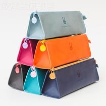 Creative fresh and simple little girl cute pencil case girl student pencil case Korea large capacity stationery bag stationery box