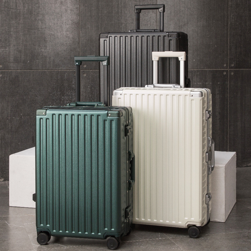 Japan anti-scraping PC aluminum frame suitcase 28 universal wheel pull lever case 26 inch 24 suitcase 20 boarding case for men and women