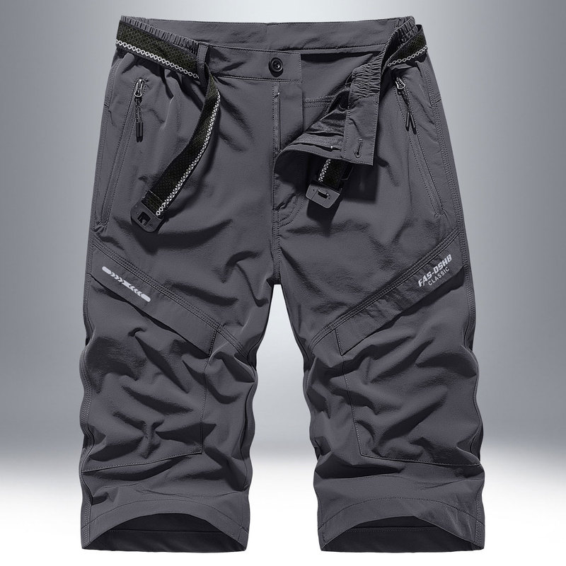 Men's 7/8 Pants, Outdoor Sports Shorts, Multi-Pocket Cargo Pants, Loose Straight-Leg Hiking Pants, Thin Quick-Dry 7/8 Pants Men's 7/8 Pants, Outdoor Sports Shorts, Multi-Pocket Cargo Pants, Loose Straight-Leg Hiking Pants, Thin Quick-Dry 7/8 Pants