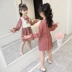 Quần áo trẻ em bé gái dài tay xuân 2019 sản phẩm mới trẻ em lớn phiên bản Hàn Quốc của váy giả hai mảnh khâu voan - Khác