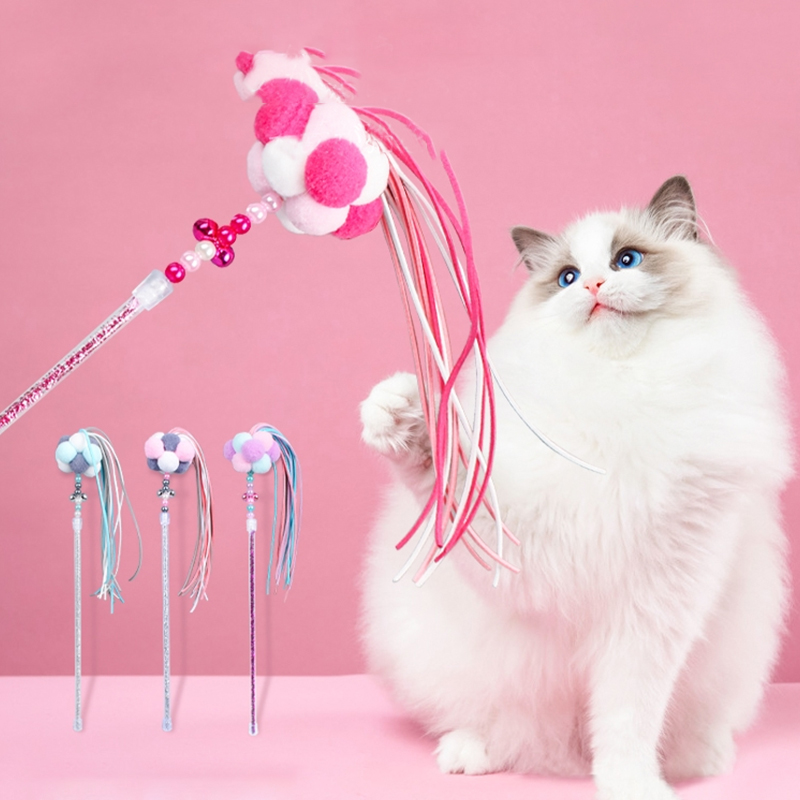 Tsing cat toys self-hi kitten bells cat feather cat feather kitten cat stuff, jittery cat stick resistant to bite artifact cat cat