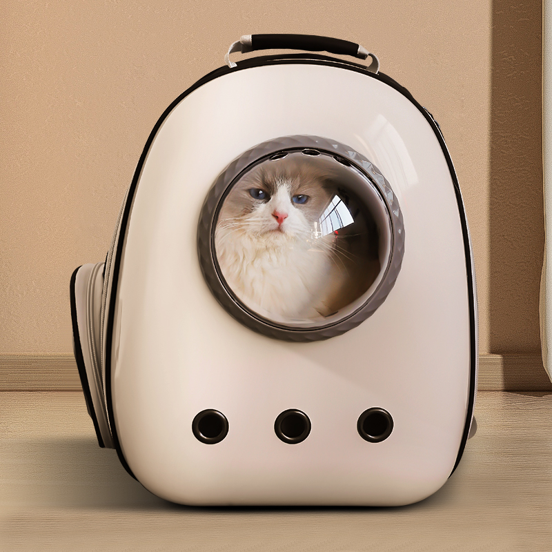 Cat Bag Outside Portable Winter Breathable Double Shoulder Back Cat School Bag Large Capacity Space Cabin Kitty With Pet Supplies