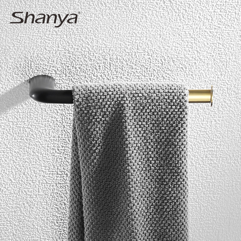 Northern Europe light luxury gold towel hanging ring ring wipe towel hanging towel ring gold towel ring frame free from punch