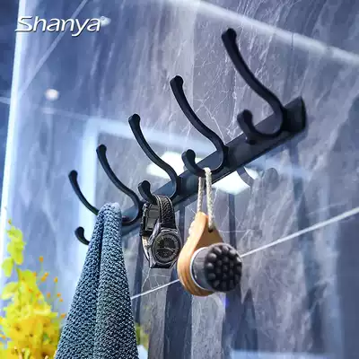 Nordic light extravagance-free hole adhesive hook a long line of clothes hook entrance entrance door bathroom towel wall