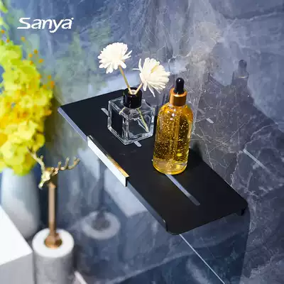 Nordic powder room rack bathroom wash table mirror front storage shelf non-perforated wall Wall toilet toilet