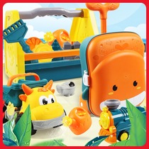 Childrens beach toy set baby thickened Beach castle shovel and bucket dug sand tools play sand pool boy