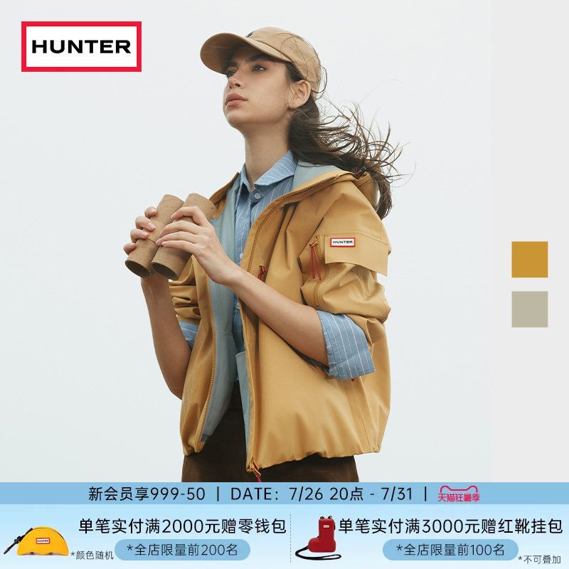 Hunter2026 Spring and Summer New Outdoor Camping Short Hooded Jacket Couple Style Water-Repellent Workwear Jacket