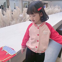 Girl Baseball Uniform Children Dress Long Sleeves Jacket Children Foreign Air Clips Jersey Baby Korean Version Blouse 2022 Spring Dress New
