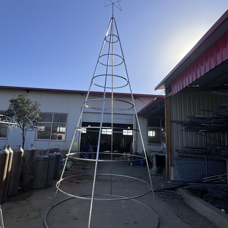 Large Christmas Tree Iron Frame 3/4/5/6/8/ 10m for Outdoor Plaza, Mall, Hotel Christmas Decoration