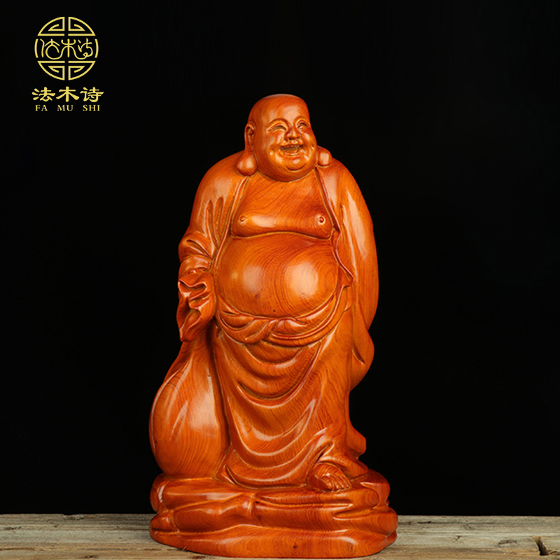 The Millver pendulum pieces wood carvings like a chaelation and fun Buddha craftsmanship gift at home living room dedicated to craftsmanship Gift to the living room Chinese red wood