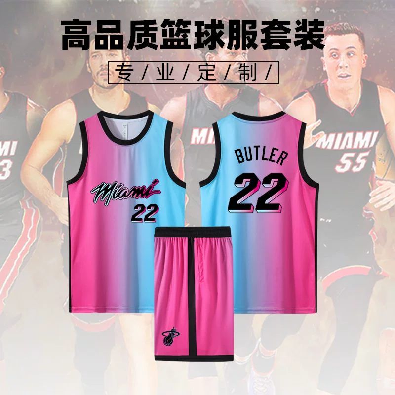 Футболка Heat Butler №22 Уэйд Лориширо Западное побережье Майами Городская версия баскетбольной формы индивидуальная настройка