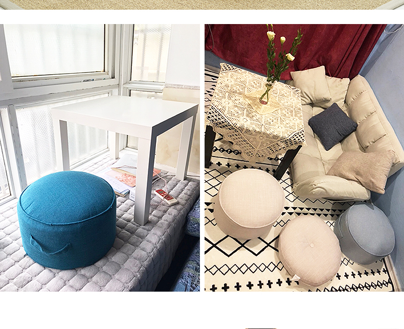 Tấm đệm sáo có thể tháo rời đệm sàn vải dày trên mặt đất tròn chiếu mat có thể ngồi trên thảm sàn - Ghế đệm / đệm Sofa đệm lót ngồi bệt