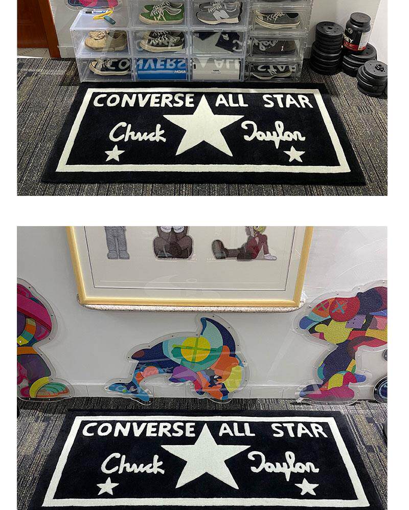 ковер 原创自主converse 全明星addict潮牌家用客厅过道工作室装饰地毯