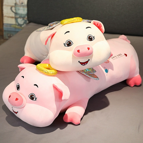 Милая плюшевая игрушка, тряпичная кукла, большая подушка для сна, свинья