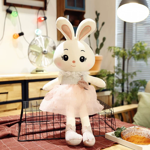 Милый кролик, подушка, плюшевая игрушка для сна, тряпичная кукла