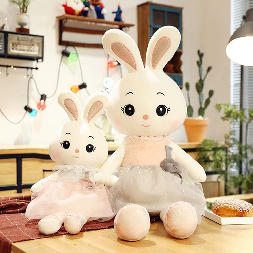 Милый кролик, подушка, плюшевая игрушка для сна, тряпичная кукла