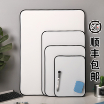 Soft Side Whiteboard Writing Board Support Type Magnetic Home Children Commercial Hanging Double Sided Writing Board Erasable small blackboard White class White class Desktop office Mini Cheat Reminder Board board Remain board