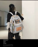 Ранец, рюкзак, брендовая сумка через плечо, в корейском стиле, для средней школы, подходит для подростков, подходит для студента