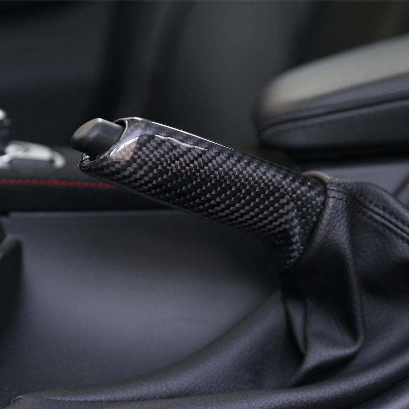 BMWE90E92F30 carbon fiber handbrake modified 3 series GT1 series X14 series carbon fiber handbrake sleeve tie rod decoration