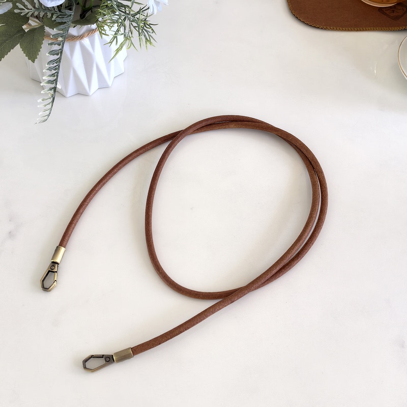 6mm Genuine Leather Cord DIY Strap Crossbody Bag Strap Accessories Leather Shoulder Strap Hand-Carry Replacement Strap Wholesale Strap