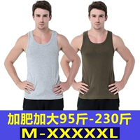 Jin áo rộng cỡ trung niên cotton 2 mảnh ren nam vest mùa hè thuần khiết cộng với phân bón để tăng chữ 200 - Áo vest áo dán ngực