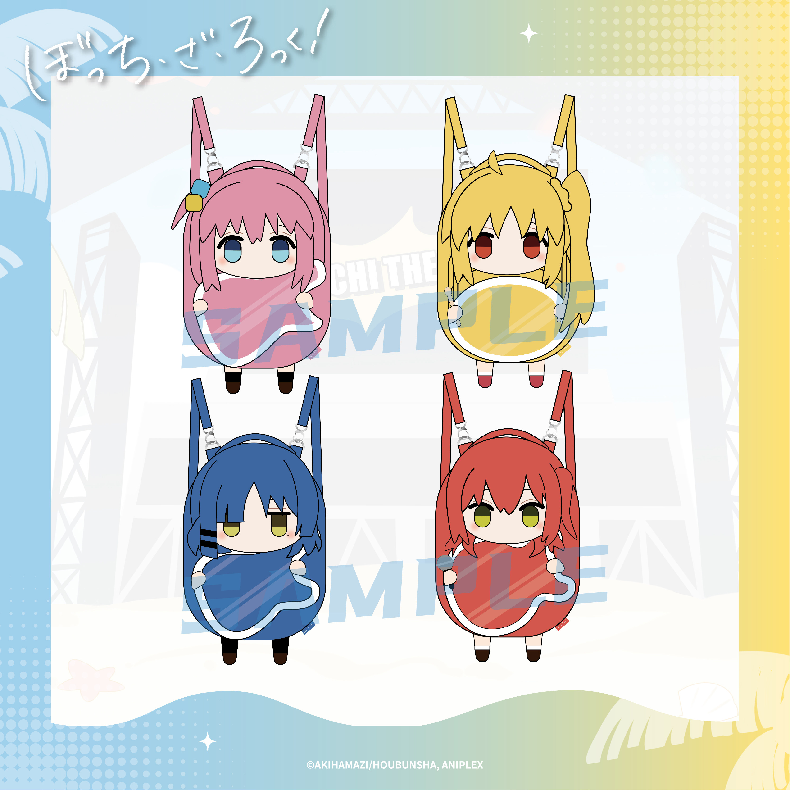 【In Stock Aniplex】Lonely Rock! Belly Bag Series Goto Taku Yamada Ryo Merchandise Ita Bag