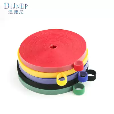 Back-to-back velcro cable ties, velcro straps, self-adhesive fiber optic network cables, cable management cables, bundles, bundles, data cable ties