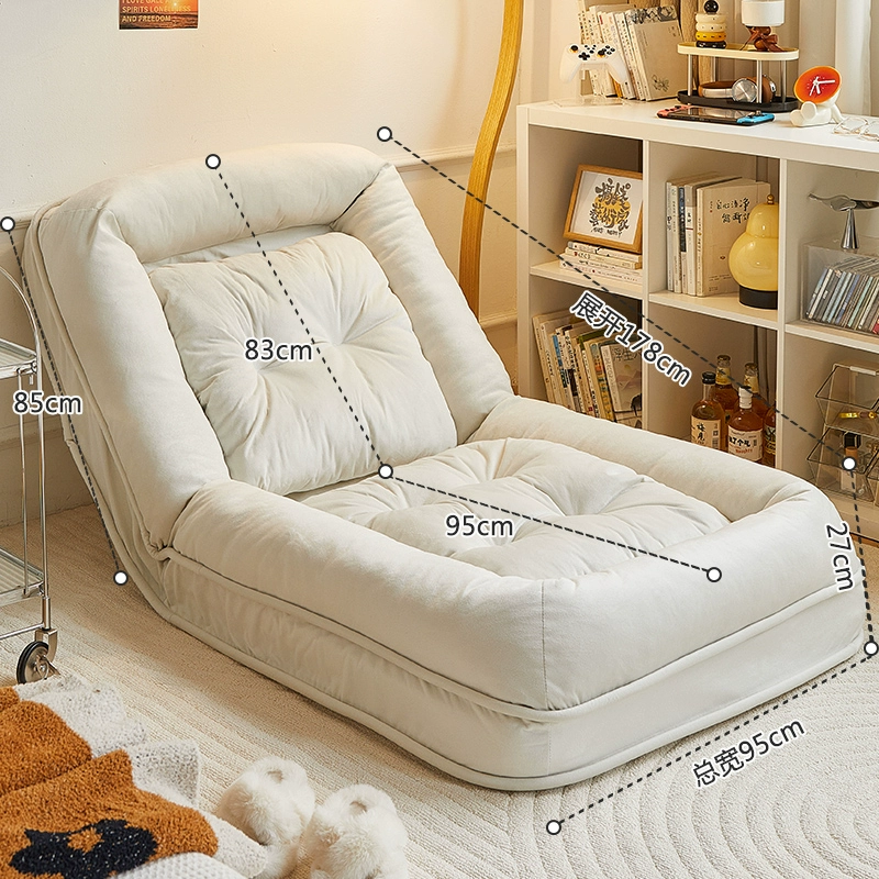 Ghế sofa lười có thể nằm và ngủ trong cũi người Ghế lười ban công trải chiếu tatami mùa đông Phòng ngủ ghế sofa nhỏ giải trí 