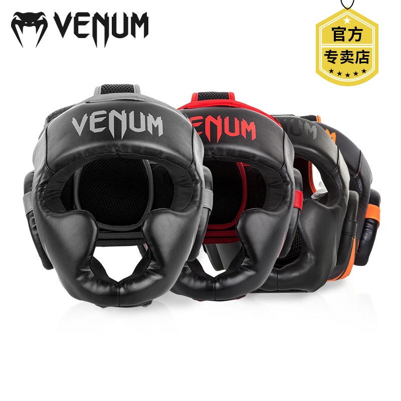 VENUM Venom Boxing Head Protector Adult Taekwondo Sanda Muay Thai HELMET Training Headgear