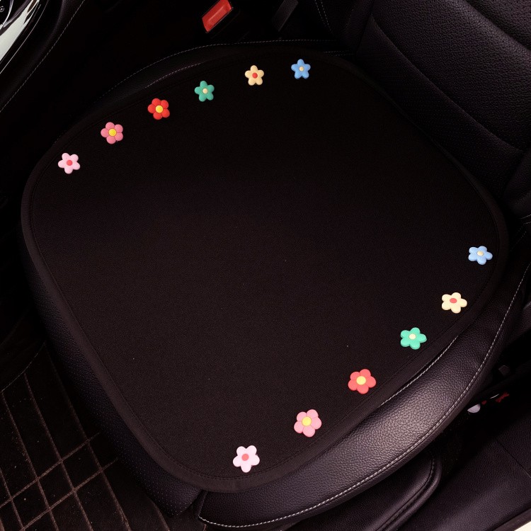 Creative Cute Summer Car Cushion Monolithic Cartoon Ice Silk Cushion All Season Universal Breathable Non-slip Three Sets Seat Cushion