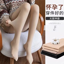 Japanese Pregnant Woman Beats Bottom Pants Spring Autumn Clothing Toabdominal Light Leg God Instrumental Silk Stockings Socks WINTER PLUS SUEDE WARM FEET
