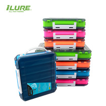 Lure bait box Love Lure new double-sided wooden shrimp box Lure bait storage tool box Freshwater sea fishing bait box