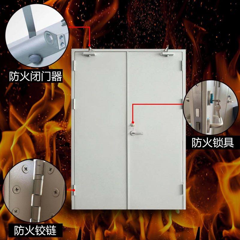 Fire Door Factory Fire Door Manufacturer Direct Steel Fire Channel Piping Well Spot Bag Over Fire B